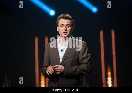 Skavlan TV-Show Dreharbeiten in den Londoner Studios.  Mitwirkende: Fredrik Skavlan wo: London, Vereinigtes Königreich bei: 3. Dezember 2015 Stockfoto