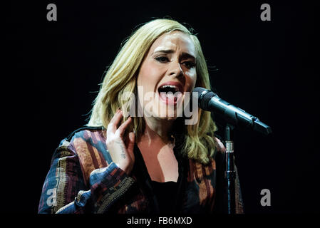 Skavlan TV-Show Dreharbeiten in den Londoner Studios.  Mitwirkende: Adele Adkins Where: London, Vereinigtes Königreich bei: 3. Dezember 2015 Stockfoto