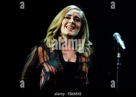 Skavlan TV-Show Dreharbeiten in den Londoner Studios.  Mitwirkende: Adele Adkins Where: London, Vereinigtes Königreich bei: 3. Dezember 2015 Stockfoto