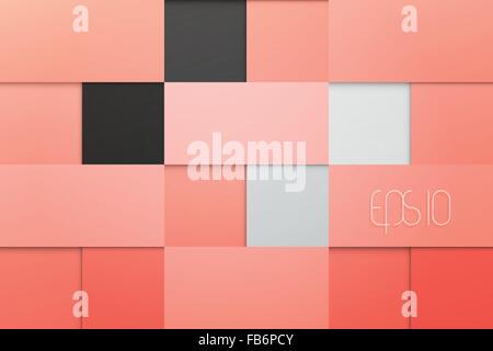 abstrakt, zeitgenössisch, Origami-Stil, rosa Hintergrund. Vektor-Mode-Banner-Vorlage Stock Vektor