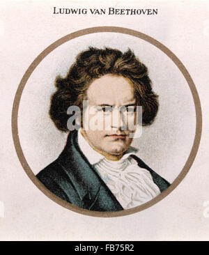 Ludwig van Beethoven (1770-1827), deutscher Komponist Stockfoto