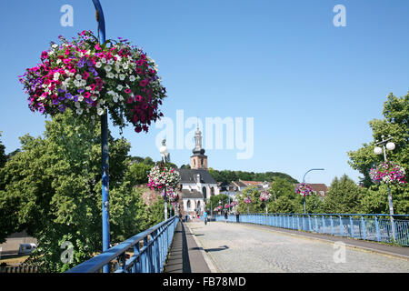 Alte Brücke in Saarbrücken Stockfoto