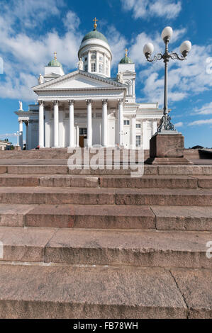 Dom von Helsinki, Senatsplatz. Kruununhaka, Helsinki, Finnland Stockfoto