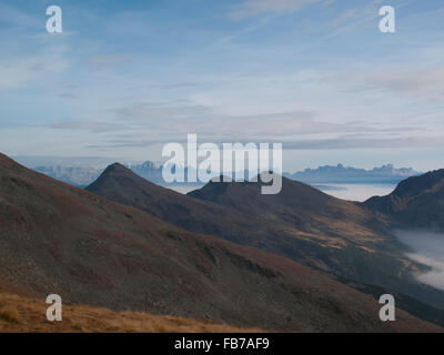 Malerische Aussicht auf Gebirge gegen Himmel Stockfoto
