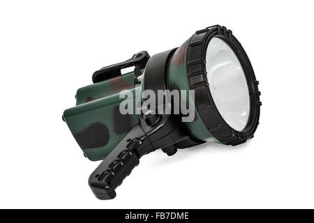 Taschenlampe, isoliert auf weißem Hintergrund Stockfoto