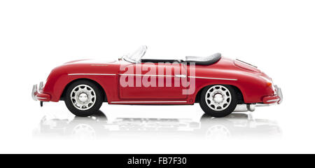 Alten Corgi Skala Modell Porsche 356 Speedster auf weißem Hintergrund Stockfoto