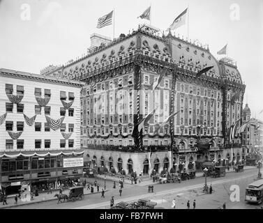 Hotel Astor und Broadway, New York City, USA, ca. 1909 Stockfoto