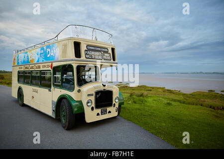 BBC Music Day "für die Liebe zur Musik" Hadrian's Wall of Sound 2015 bei Bowness auf Solway Sümpfe Strand 1959/1973 neu zu Crosvil Stockfoto