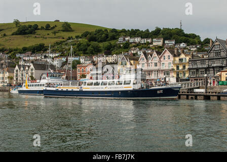 Dartmouth Steam Railway und River Boat Company Passagier Fähre am Dartmouth auf dem River Dart. Devon, England, Vereinigtes Königreich. Stockfoto