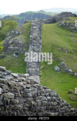 BBC Music Day "für die Liebe zur Musik" Hadrian's Wall of Sound 2015 auf Walltown Klippen, Greenhead, English Heritage, Northumberla Stockfoto