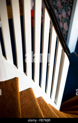 Treppe in einer villa Stockfoto