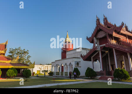 Der königliche Palast in Mandalay, Myanmar Stockfoto