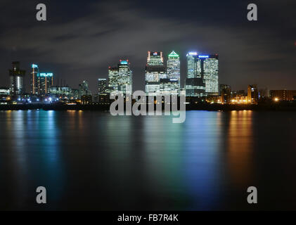 Dies ist ein Foto von Finanzzentrum Canary Wharf in London. Stockfoto