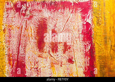 Wand in verschiedenen Farben lackiert Stockfoto