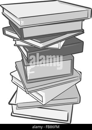 Einen Stapel Bücher. Stock Vektor