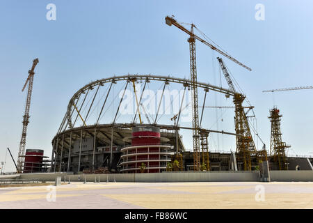 Bau Website, Khalifa International Stadium, Doha, Katar Stockfoto