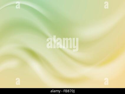 Abstrakte grünes und gelbes Licht Farben wellig Hintergrund. Irisierenden Effekt Vektor glatte verschwommene design Stock Vektor
