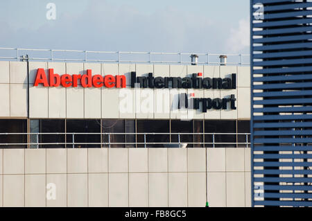 Aberdeen Flughafen terminal-Gebäude - Aberdeen, Schottland. Stockfoto