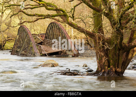 Am Samstag, 5. Dezember 2015, Sturm Desmond stürzte in das Vereinigte Königreich, Herstellung von Großbritanniens höchsten je 24 Stunden Niederschläge insgesamt 341. Stockfoto