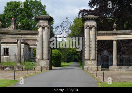 Die Tore zum Hopetoun House, Queensferry, Schottland Stockfoto