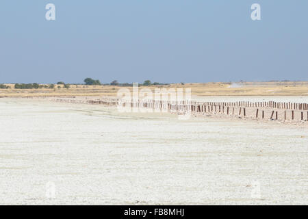 Weg zum Aussichtspunkt auf der Etosha Pan in Namibia Stockfoto