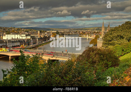 Inverness - Hauptstadt der Highlands. Stockfoto