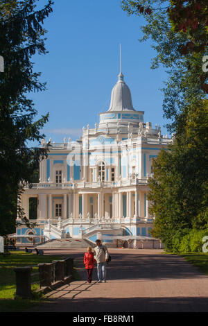 Katalnaya Gorka (Achterbahn) Pavillon, Oranienbaum, St Petersburg, Russland Stockfoto