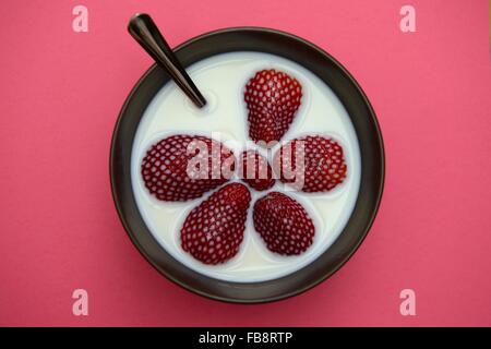Fresh strawberry fruits Stockfoto
