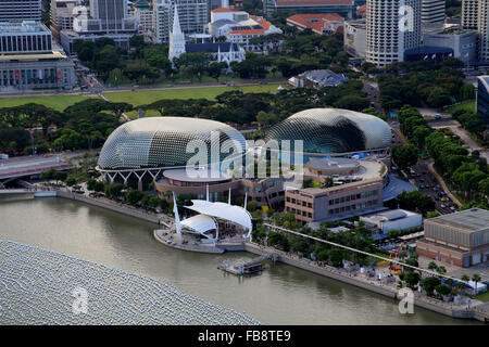 Esplanade Theater an der Bucht Concert Hall (Durian Form) Stockfoto