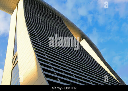 Blick auf die Marina Bay Sands integrierte Resort. Stockfoto