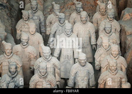 Museum der Terrakotta-Krieger, Mausoleum des ersten Qin-Kaisers, Xian, Provinz Shaanxi, China Stockfoto