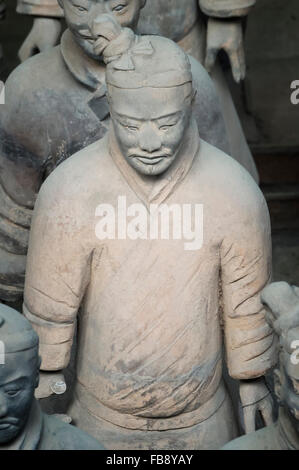 Museum der Terrakotta-Krieger, Mausoleum des ersten Qin-Kaisers, Xian, Provinz Shaanxi, China Stockfoto