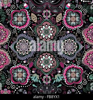 Nahtlose Muster Paisley Stock Vektor