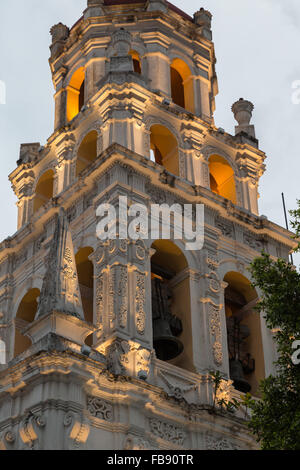 Templo del Espiritu Santo, gegründet von Jesuiten, ist aus dem 18. Jahrhundert römisch-katholische Kirche in historischen Puebla Mexiko. Stockfoto
