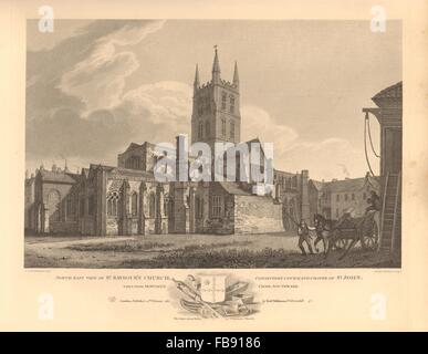 SOUTHWARK Kathedrale St Saviour's Church Konsistorium Gericht St Johannes-Kapelle, 1834 Stockfoto