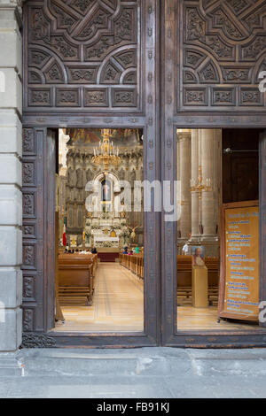Templo del Espiritu Santo, gegründet von Jesuiten, ist aus dem 18. Jahrhundert römisch-katholische Kirche in historischen Puebla Mexiko. Stockfoto