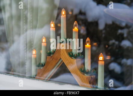 Advent-Leuchten Stockfoto