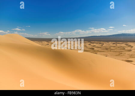 Singende Sanddünen der Wüste Gobi in der Mongolei Stockfoto