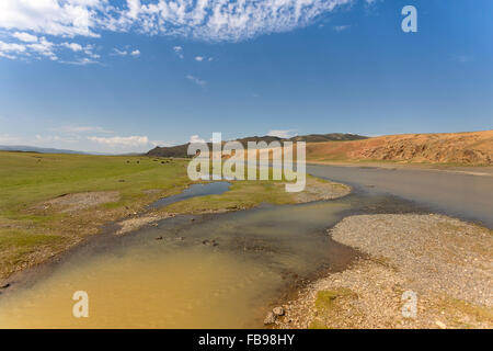 Orkhon River, Zentralmongolei Stockfoto