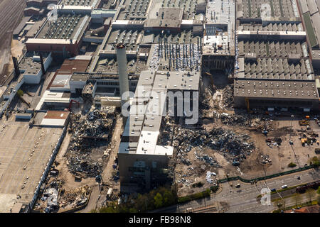 Luftaufnahme, der Abriss des Opel-Werks in Bochum 1, Ruhr Gebiet Bochum, Deutschland, Europa, Luftbild begonnen hat, Stockfoto