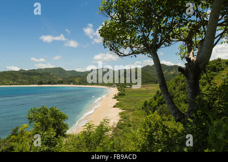 Blick auf den Strand Luft Guling I Lombok I Indonesien Stockfoto