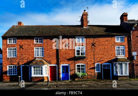 Mittelalterliche Reste unterstreichen die Marktgemeinde Tenbury Wells, Worcestershire, UK Stockfoto