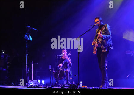 Liverpool, Großbritannien. 12. Januar 2016. Grammy Nominee, Hozier, der Irische Sänger und Songwriter, führt auf dem Empire Theatre, Liverpool. © Paul Warburton/Alamy leben Nachrichten Stockfoto