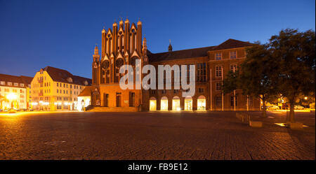 Rathaus und Museum Junge Kunst, Frankfurt (Oder), Deutschland Stockfoto