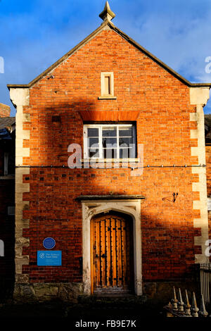 Das viktorianische Temeside Haus, ein Armenhaus, aber mittelalterliche Reste unterstreichen die Marktgemeinde Tenbury Wells, Worcestershire, UK Stockfoto