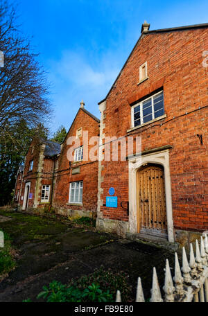 Das viktorianische Temeside Haus, ein Armenhaus, aber mittelalterliche Reste unterstreichen die Marktgemeinde Tenbury Wells, Worcestershire, UK Stockfoto