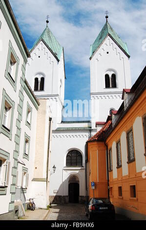 Kloster Niederburg in Passau, zuvor eine Benediktiner-Abtei und jetzt eine Klosterkirche Stockfoto