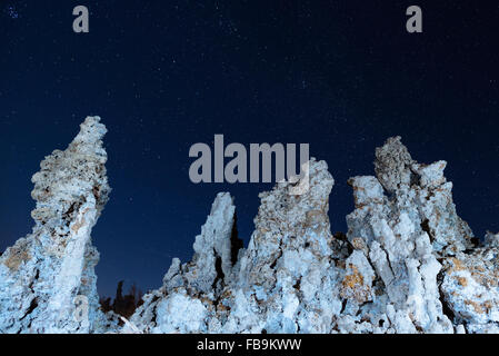 Ein Sternenhimmel über South Tufa, Mono Lake, Kalifornien Stockfoto