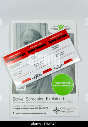 Darm-Screening eingestellt. Stockfoto