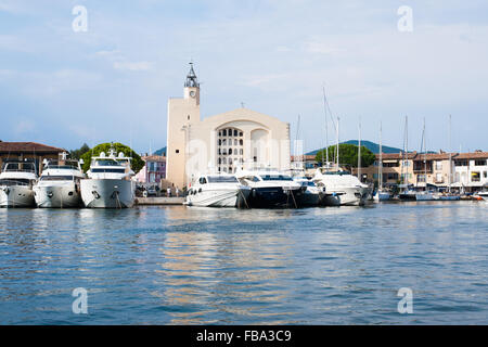 Blick auf den Port Grimaud, Côte d ' Azur, Frankreich Stockfoto